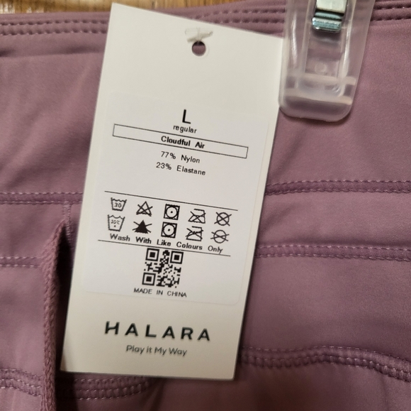 HALARA High Waisted Drawstring Pocket Plain Cool Touch Full Length Joggers - Picture 4 of 5